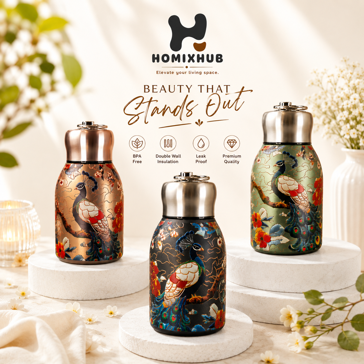 Premium Homixhub vacuum bottle